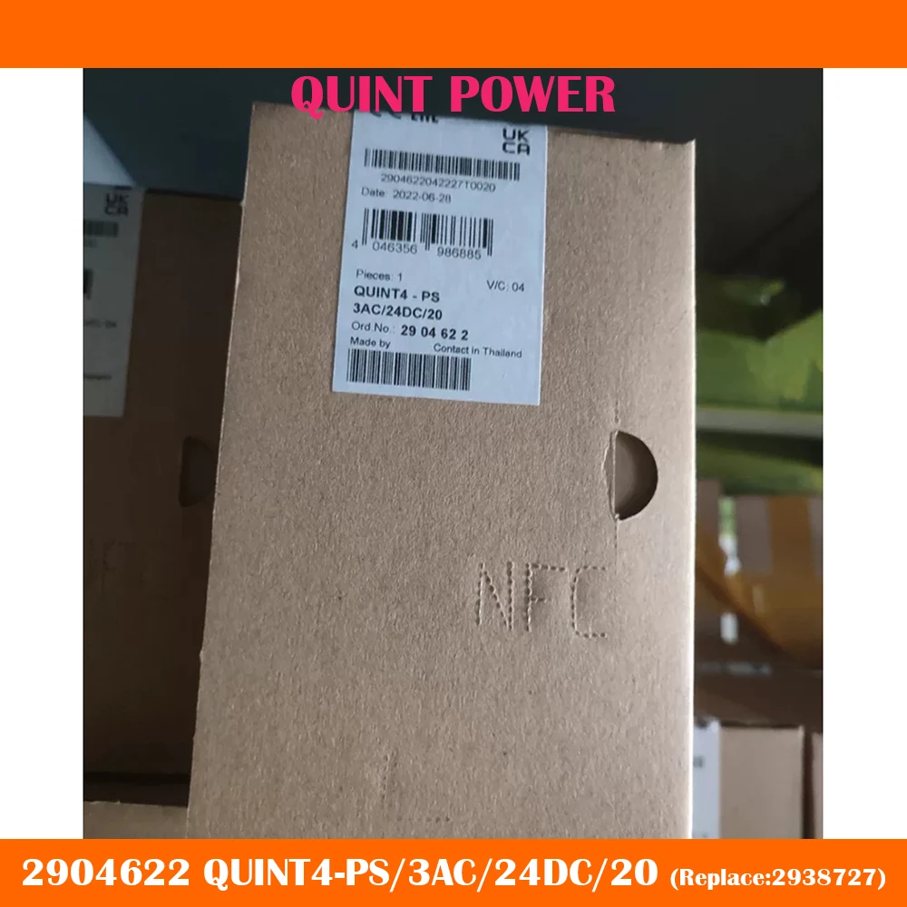 QUINT POWER (Replace:2938727) 24VDC/20A Switching Power Supply 2904622 QUINT4-PS/3AC/24DC/20