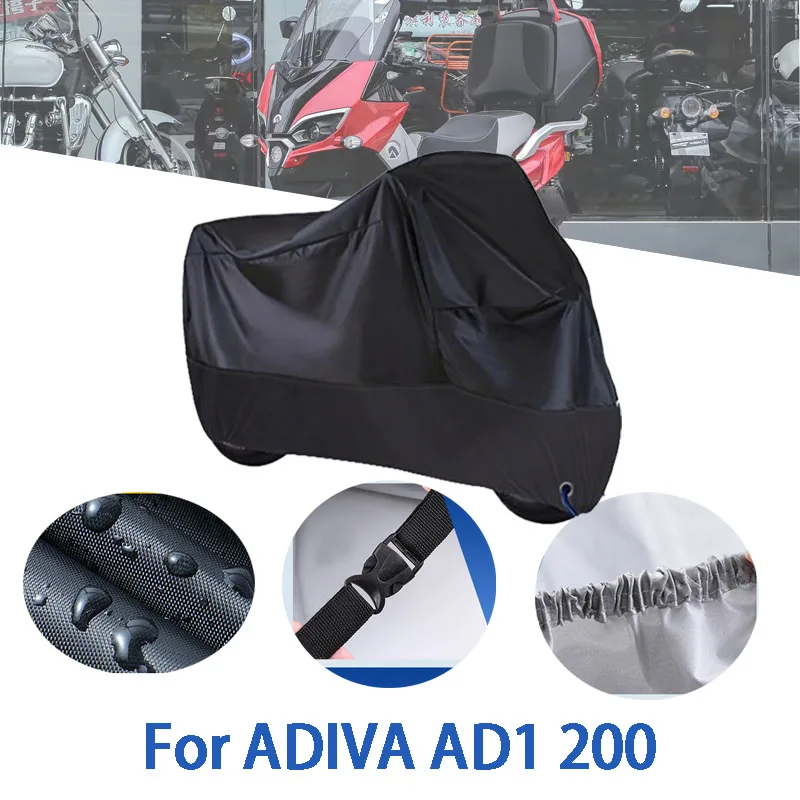 

Motorcycle Full Covers For ADIVA AD1 200 Car Outdoors Sun Protection Dust No Ear Thickened Oxford Clothcover Accessories