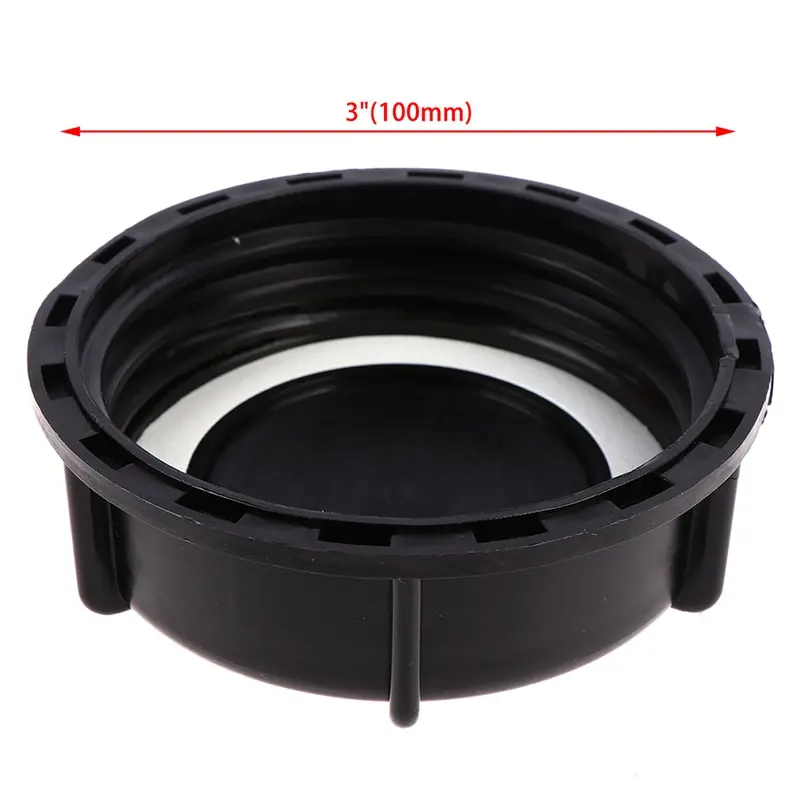 100mm Coarse Thread IBC Water Tank Lid Valve Cover With Leakproof Ring Plastic Dust Cover for IBC Water Tank Valve