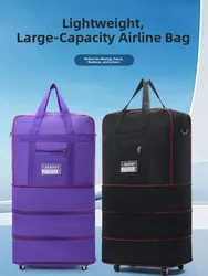 Waterproof Oxford Cloth Luggage Bag Large Capacity Travel Bag Carry-On Bag for Air Travel Moving Abroad Business Trip Bag