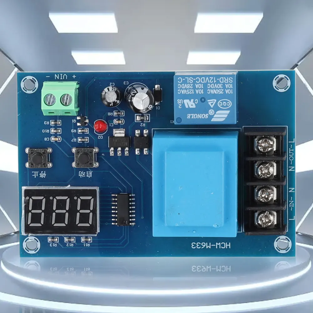 

XH-M602 Battery Charge Control Switch Protection Board LED AC 220V 3.7-120V for Car Motorcycle Storage Battery Charge