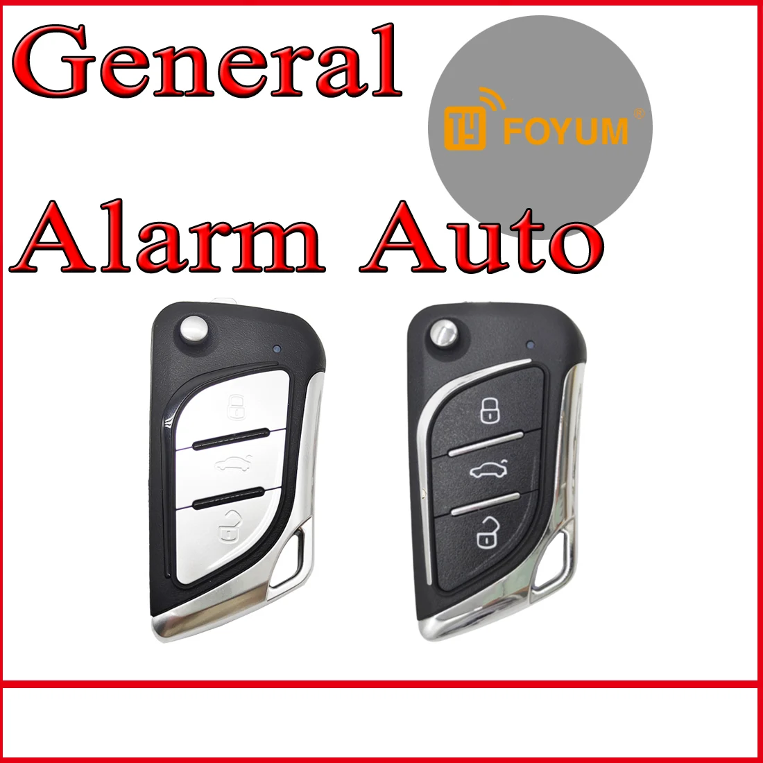 Universal Remote Transmitter For Car Alarm System Genearl Key Fob Fixed Code Car Key Replacement Duplicator 433Mhz