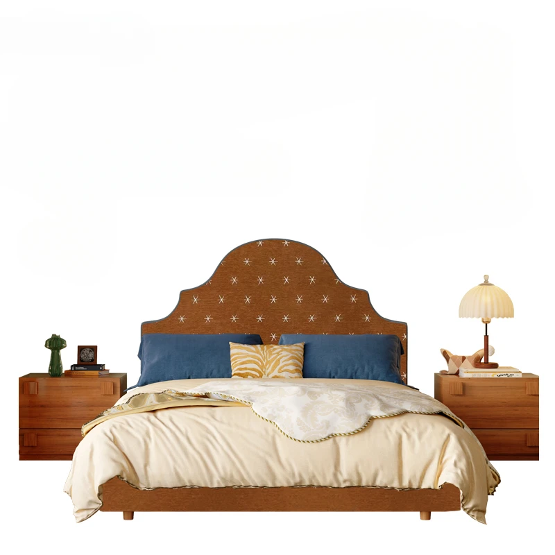 

For Modern Luxury Kids Bed Headboard Frame Design King Size Twin Children Lit Wooden Modern Cama De Casal Furniture For Bedroom