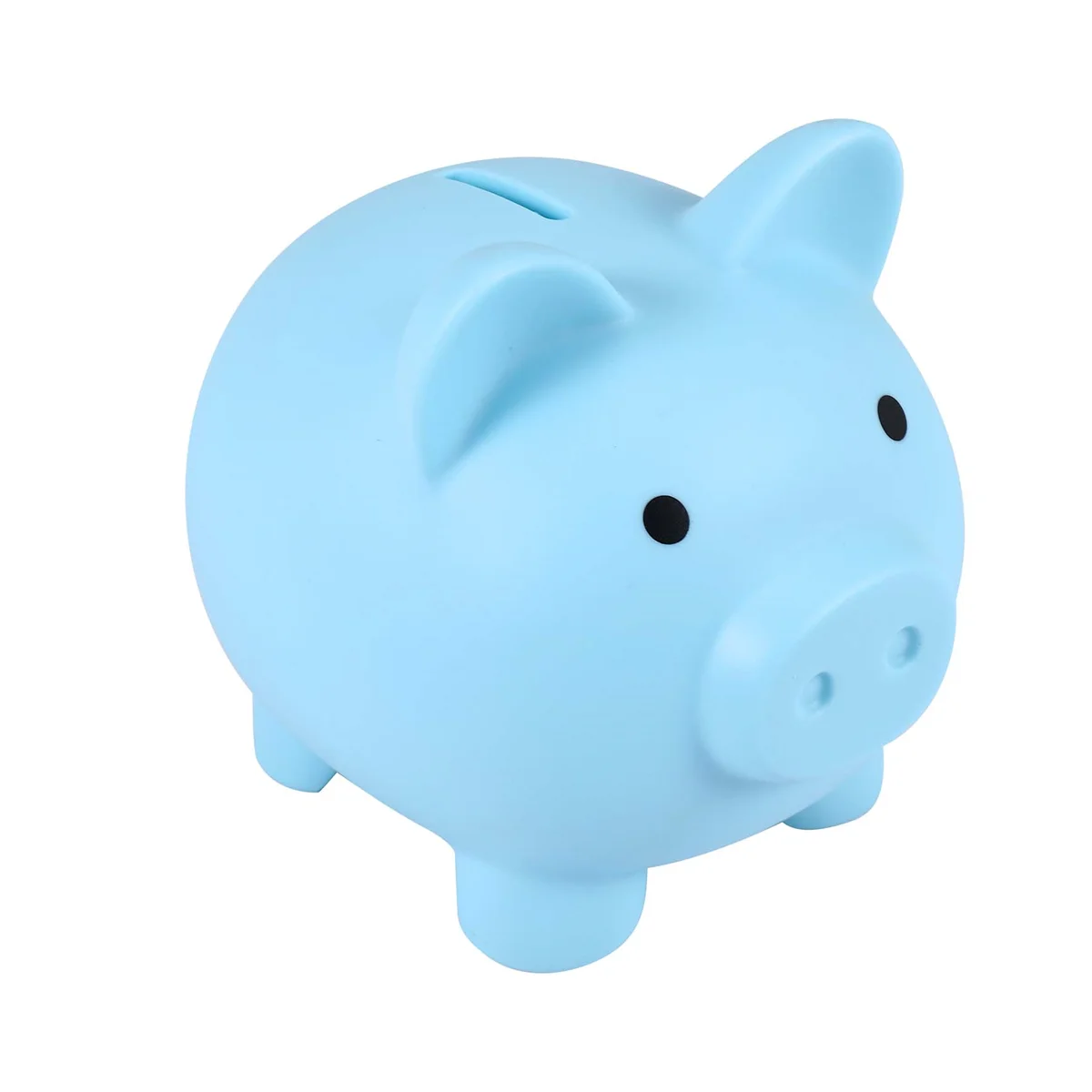 Large Piggy Bank, Unbreakable Plastic Money Bank, Coin Bank for Girls and Boys, Practical Gifts for Birthday(Blue)