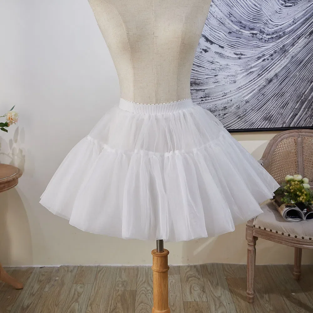 35 cm Unterrock, schwarzer Petticoat, Lolita, weiches Garn, ohne Knochen, Rock, Unterstützung für tägliches Cosplay, Gewalt, Carmen, weich, Korea, Japan – Detail 6