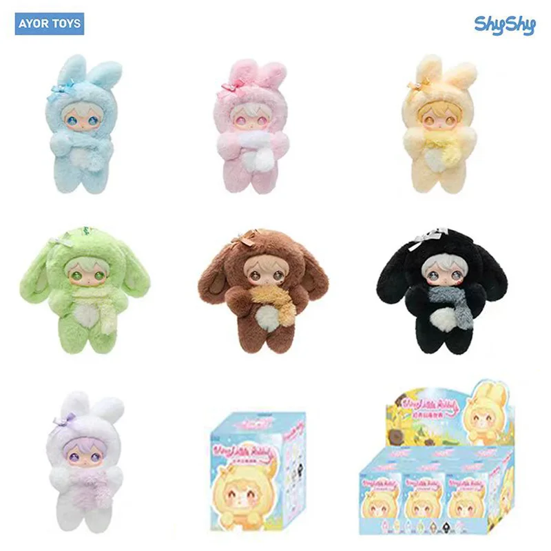 AYOR TOYS ShyShy وامض سلسلة العالم لطيف الفينيل الوجه صندوق أعمى اللعب السحر تحصيل العصرية بلوشي المفاتيح