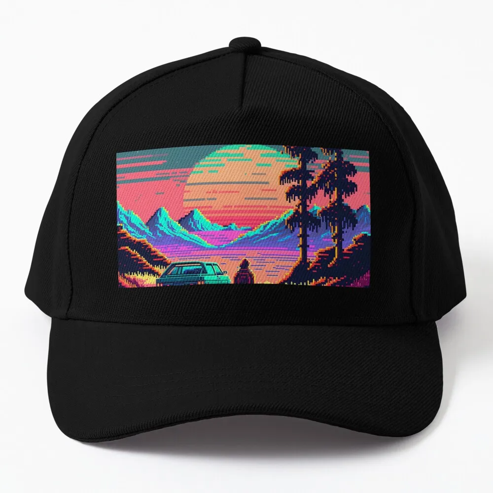 Lofi 80s/90s Retro Design for Gamers Baseball Cap Hat Beach derby hat Horse Hat Luxury Hat Caps Women Men's