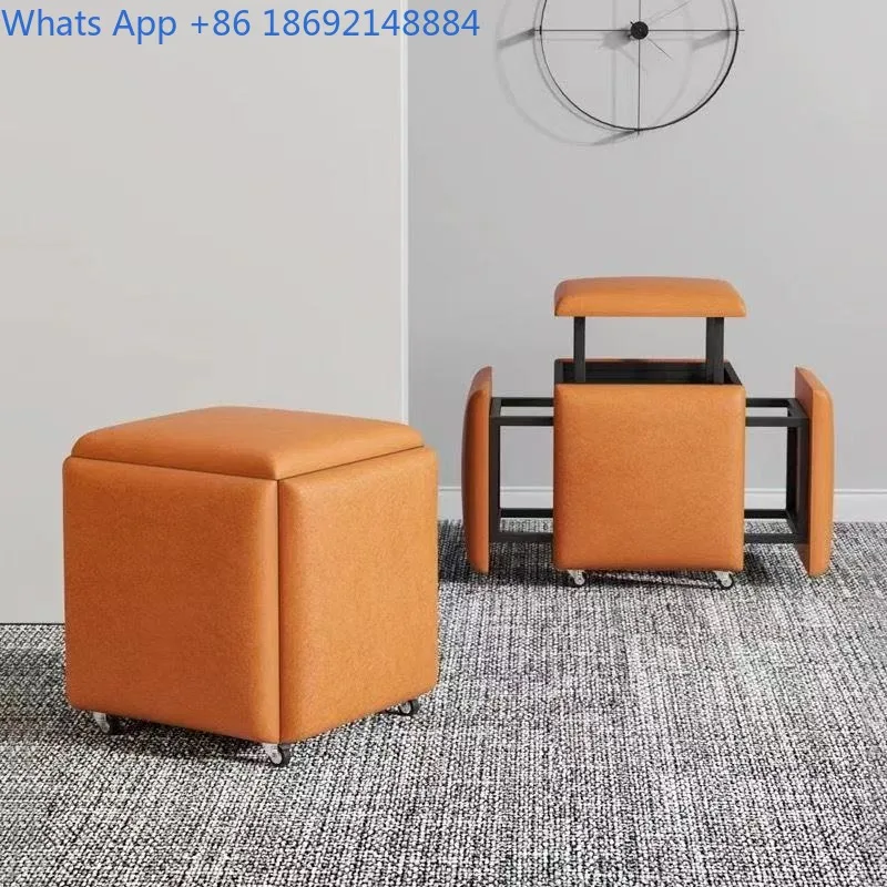 Magic Cube Shoe Changing Stool Living Room High-End Entrance Home Pouf Sofa Simple Cube