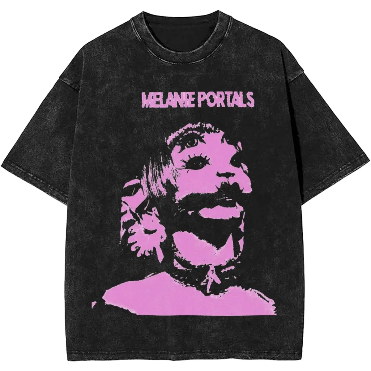 Portals Melanie Martinez T Shirt Hip Hop Washed Cotton Oversize T-Shirts Cry Baby Novelty Men Women Streetwear Printed Tees