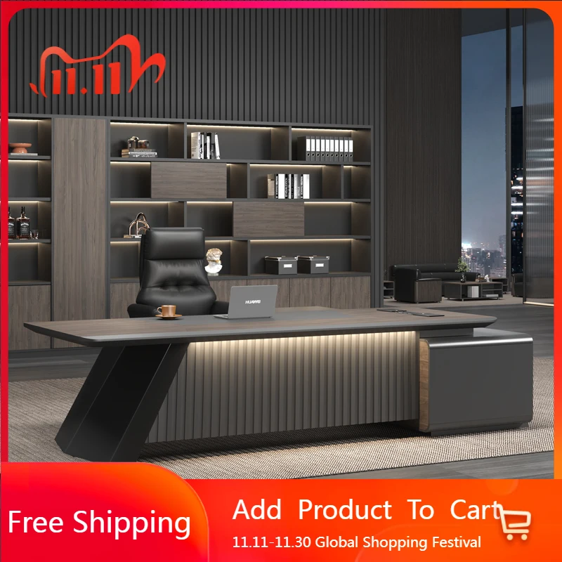 

Organizers Aesthetic Office Desk Design Wooden Executive Computer Office Desk Minimalist Display Mesa Ordenador Salon Furniture