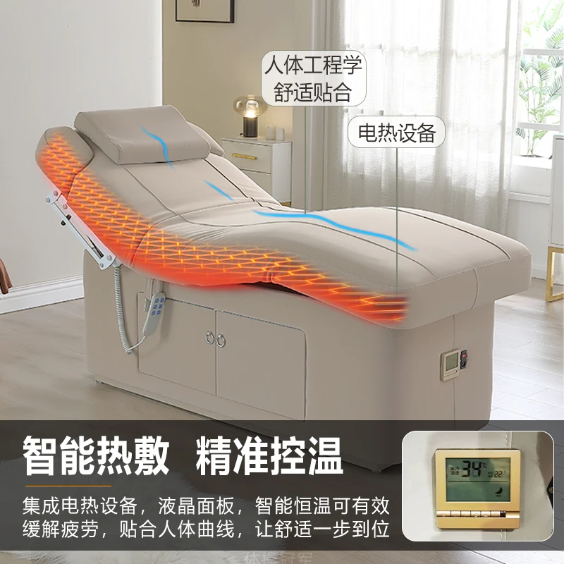 *modern Factory Direct SPA Bed Constant Temperature Heating Overall Lifting and Micro Finishing Beauty Electric Spa Massage Bed