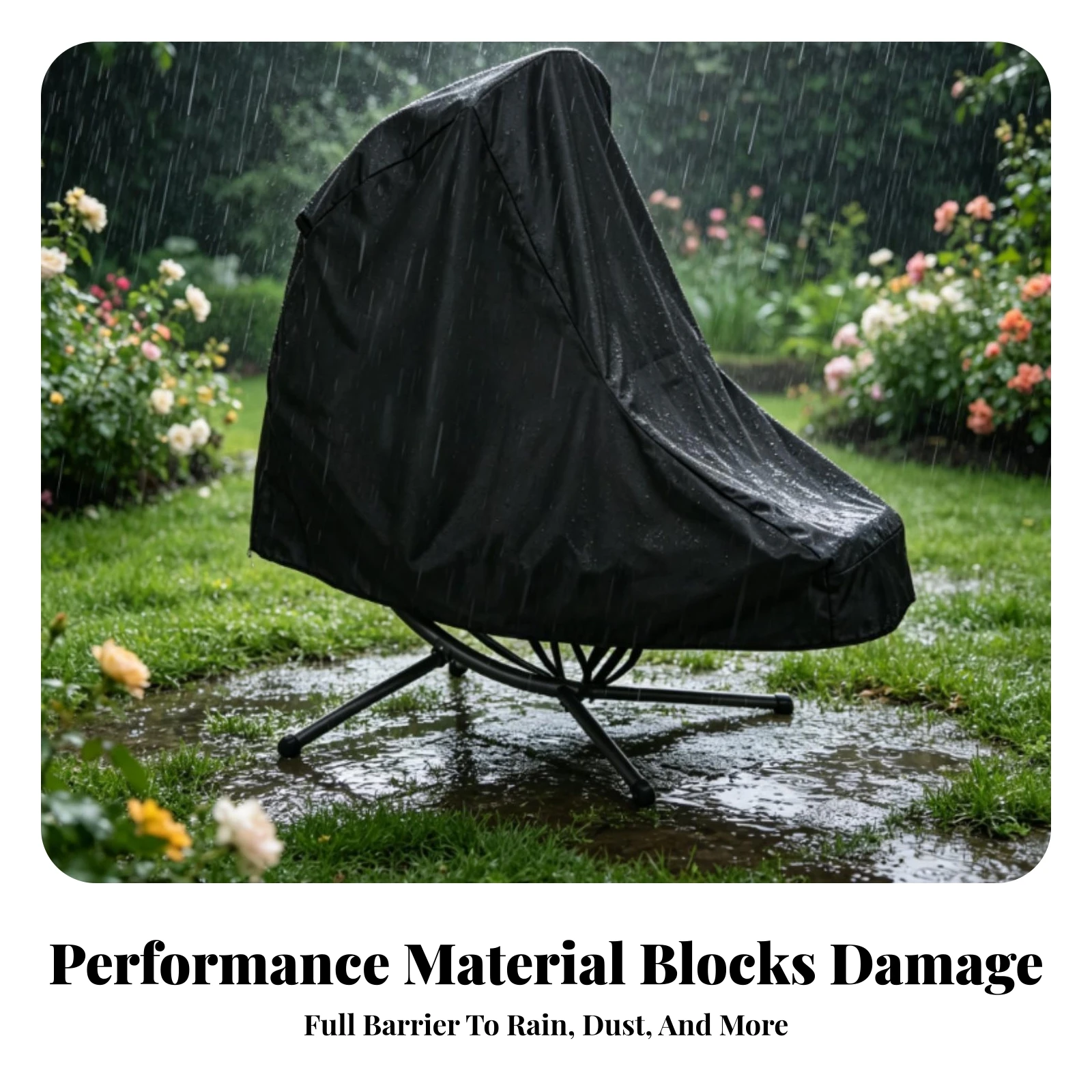 Outdoor Furniture Heavy Duty - Suspended Chaise Cover Securing Ties Garden