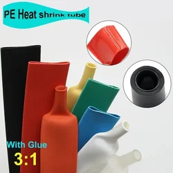 5M 3:1 Heat Shrink Tube 1.6/2.4/3.2/4.8/6.4/7.9/9.5/12.7/15.4/19.1/25.4/30/39mm Adhesive Heat Shrink with Glue