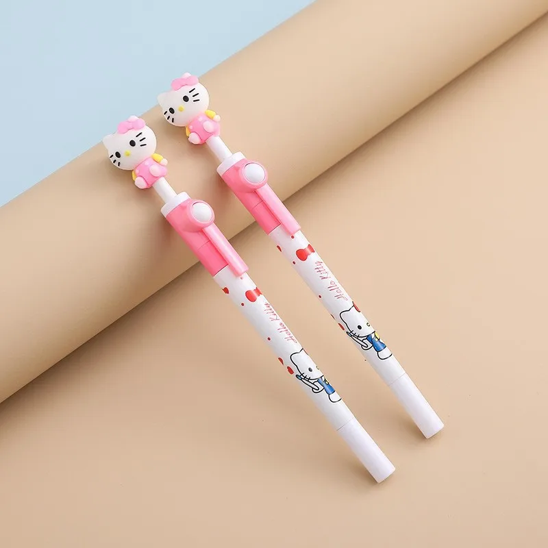 

30 pcs/lot Sanrio Creative Rotatable Gel Pen Cute 0.5mm Black Ink Neutral Pens Promotional Gift Office School Supplies