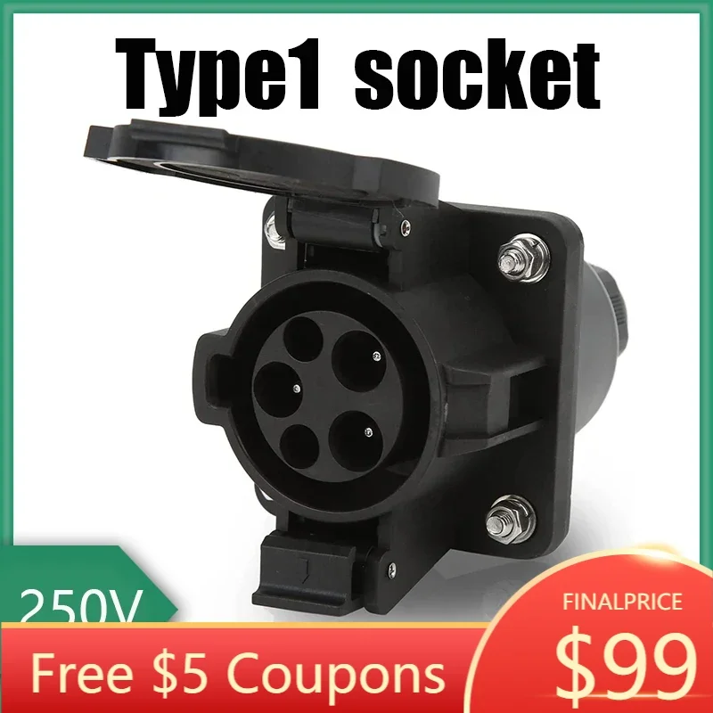 

Зарядное устройство для электромобилей с разъемом Type1, 32 А для зарядки электромобиля J1172, на входе SE