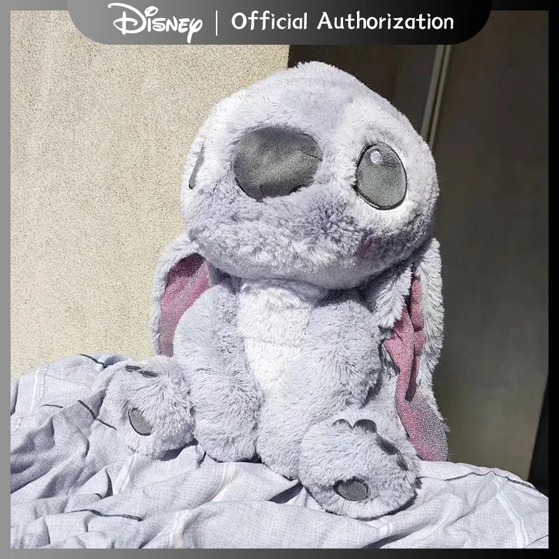 30CM-70CM New Disney Lilo & Stitch Sparkling Grey Doll Cartoon Shiny Plush Toy Cute Anime Stuffed Kawaii Birthday Gift Christmas