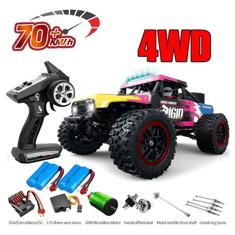 

JJRC C8805 Coche Teledirigido Todoterreno 4x4 De Alta Velocidad, Vehículo De Control Remoto Con LED, Escala 1:16, 70 Km/H, 2,4G,