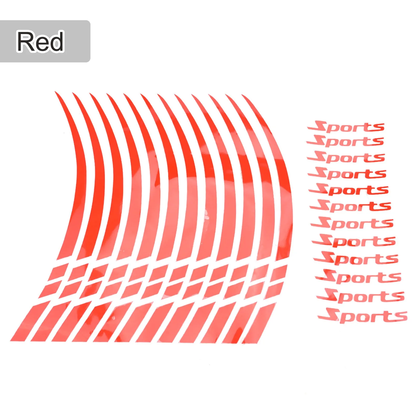 12 шт./компл., красный обод колеса для мотоцикла, полоса, наклейка на колесо, лента, 18-21 дюйм, спортивные диски, полоса, наклейка на колесо, наклейка на ленту