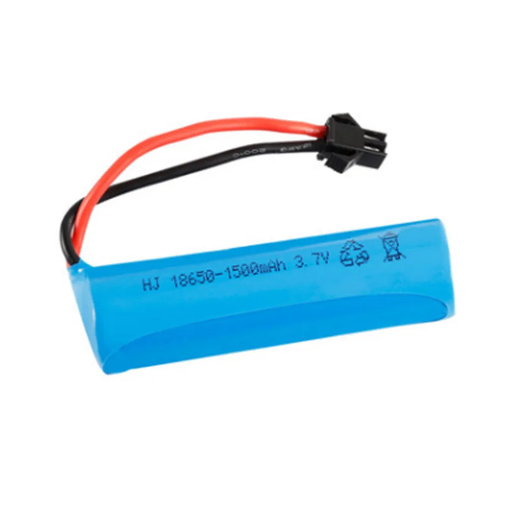 3.7V 1500mAh 18650 Li-ion Battery + charger for RC Car Q70 Q85 helicopter Airplanes car Boat Gun Toy 18650 3.7v battery SM plug