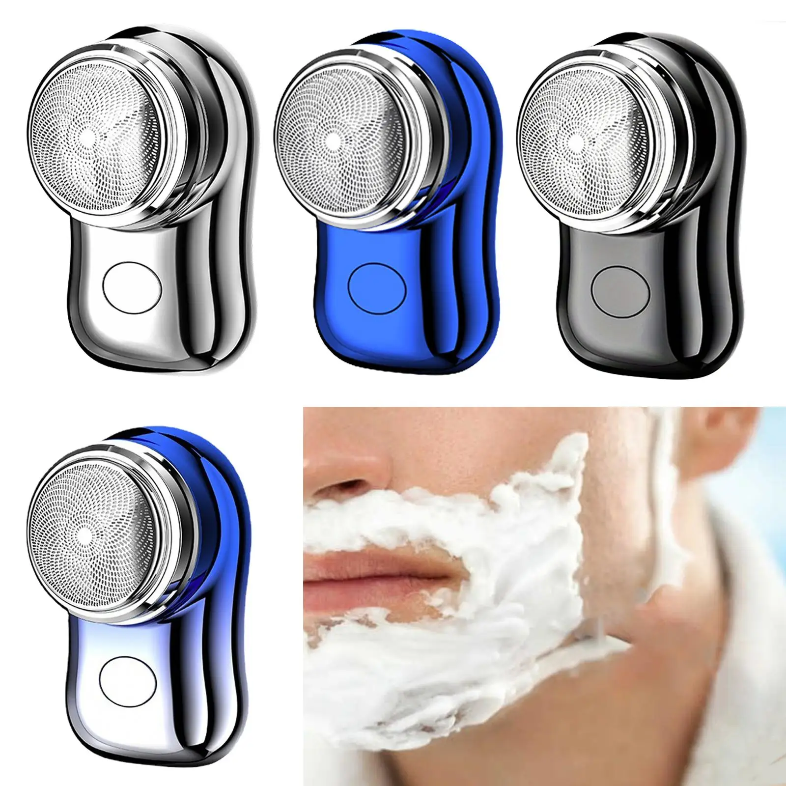 Electric Mini Shaver for Men Portable Electric Razor for Home Travel