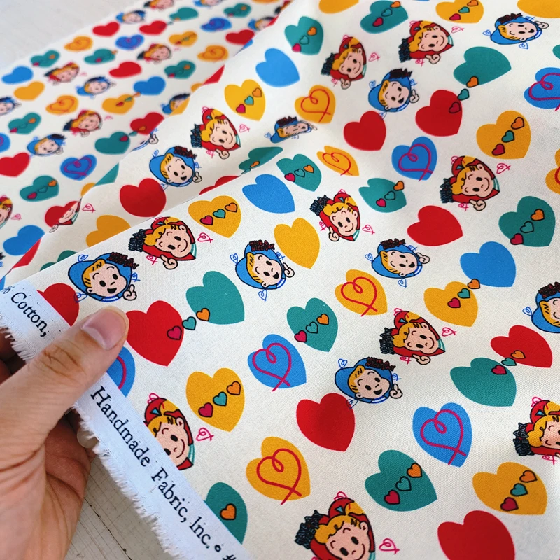 20 Count Cotton Cartoon Drawing Osamu Digital Printing for Handmade Clothing illustration DIY Home Textile Sewing Material