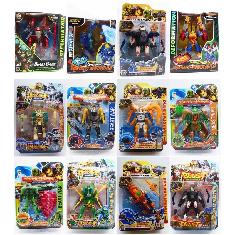 Deformation Animal Gorilla Eagle Tiger Leopard Robots Dragon Beasts Wars Action Figure Collection Children Boys Birthday Gifts