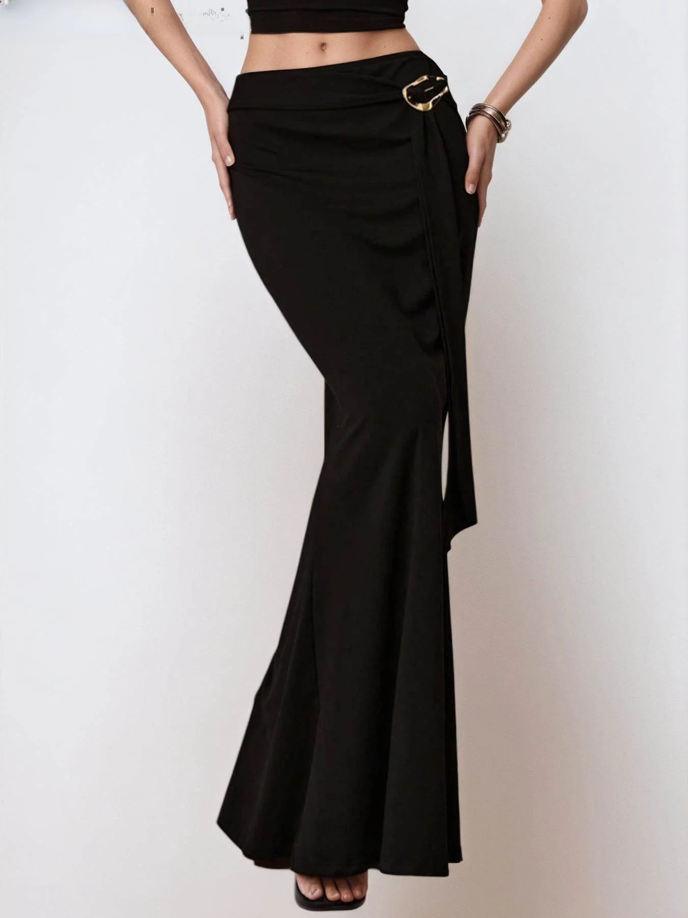 

Металлическая юбка f, женская облегающая юбка с хвостом Fi, длинное вечернее платье разных цветов, модные женские юбки больших размеров