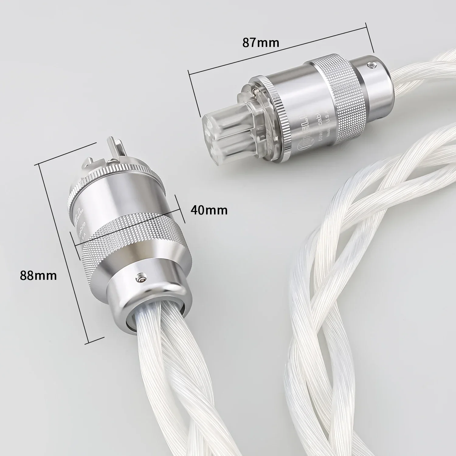 5N OCC HiFi srebrny kabel zasilający US AU EU AC audiofilski wzmacniacz audio filtr DAC rodowany przewód wtykowy