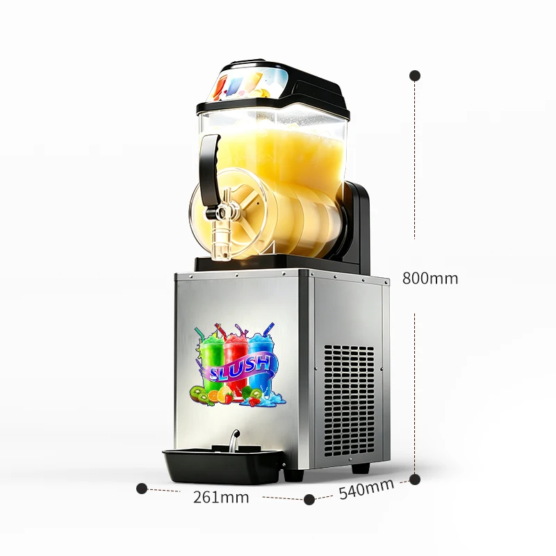12L Commercial Slushy Machines, Frozen Drinks for Bar & Business 220v