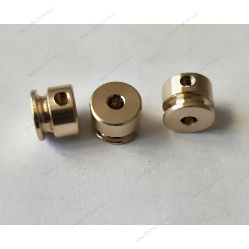 For Copper Pulley 2mm 3mm Round Pulley DIY Spindle Motor Drive U-type Grooved  O-type