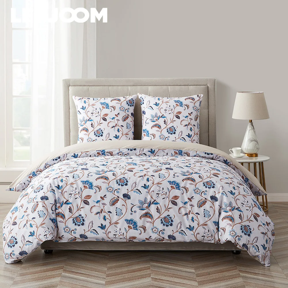 

Vintage Print Bedding Set Series Pattern Brushed Microfiber Duvet Cover Pillowcases Quilt Covers For Home Decor 2 Pcs/3 Pcs