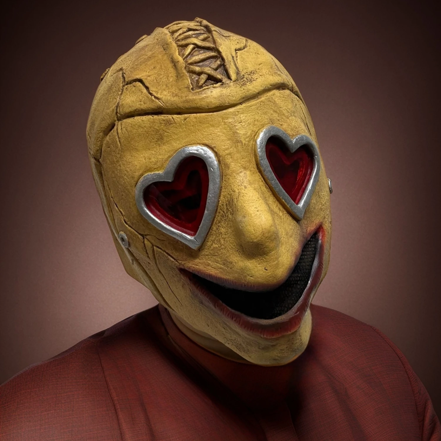 

Adult Full Head Heart Eyes Horror Mask Latex Halloween Movie Costume Accessory No Light
