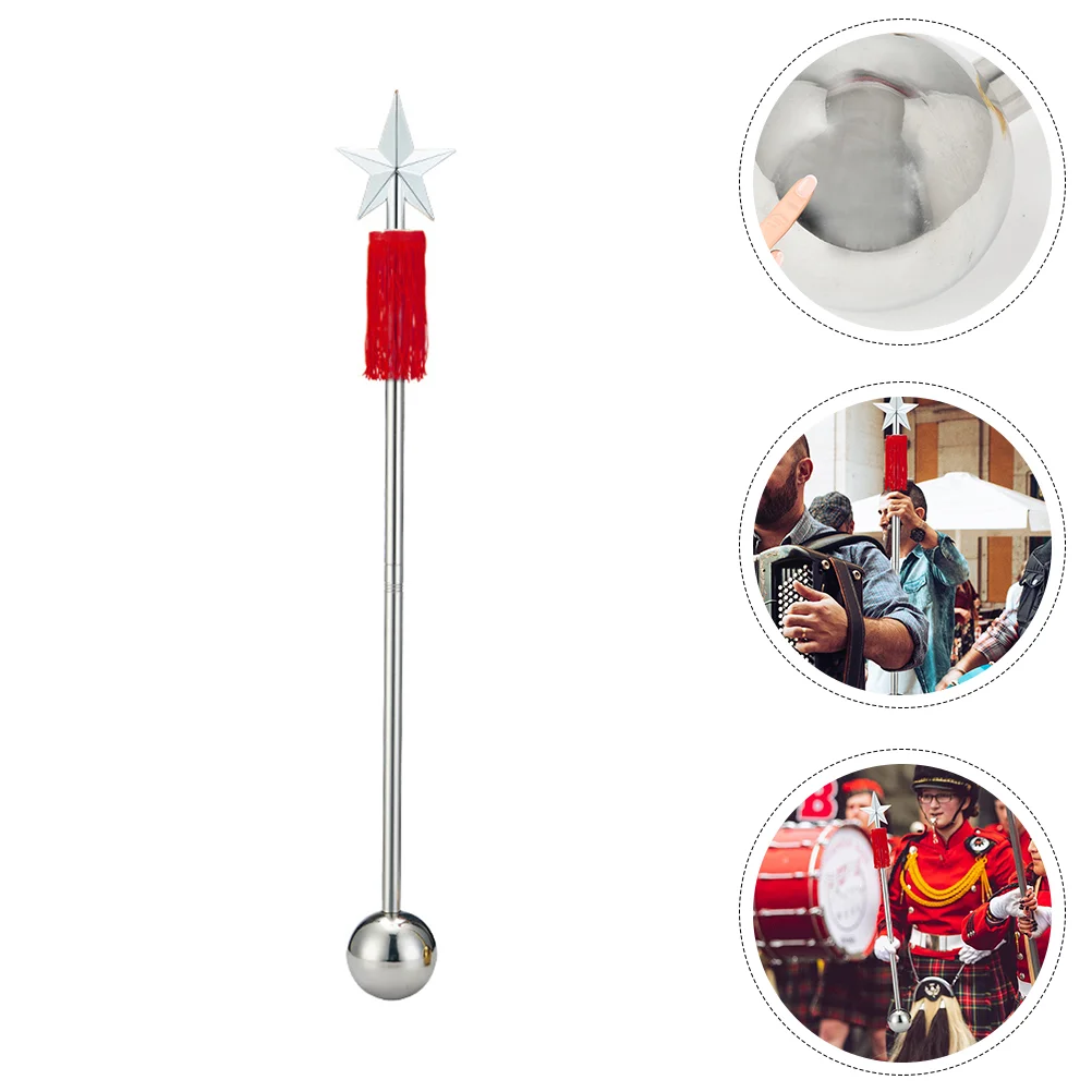 Concert Rod Stick Stainless Steel Detachable Music Accessory Performance Stainless Steel Parade Stage Use