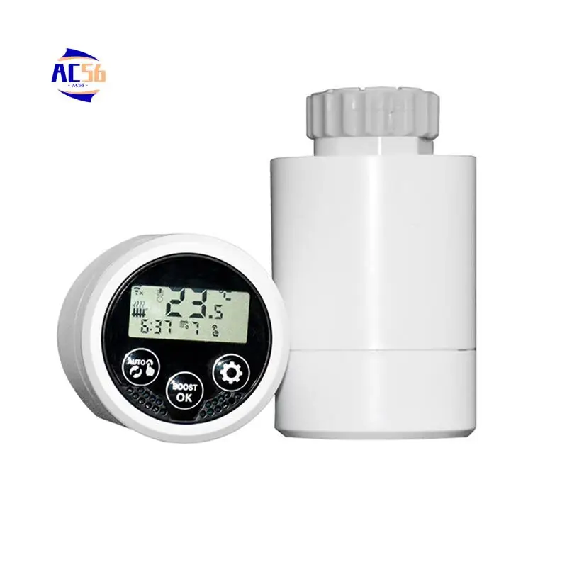 

AC56-Tuya Zigbee 3,0 термостат радиаторный клапан Smart TRV программируемый контроллер температуры для Alexa Google Home Gateway