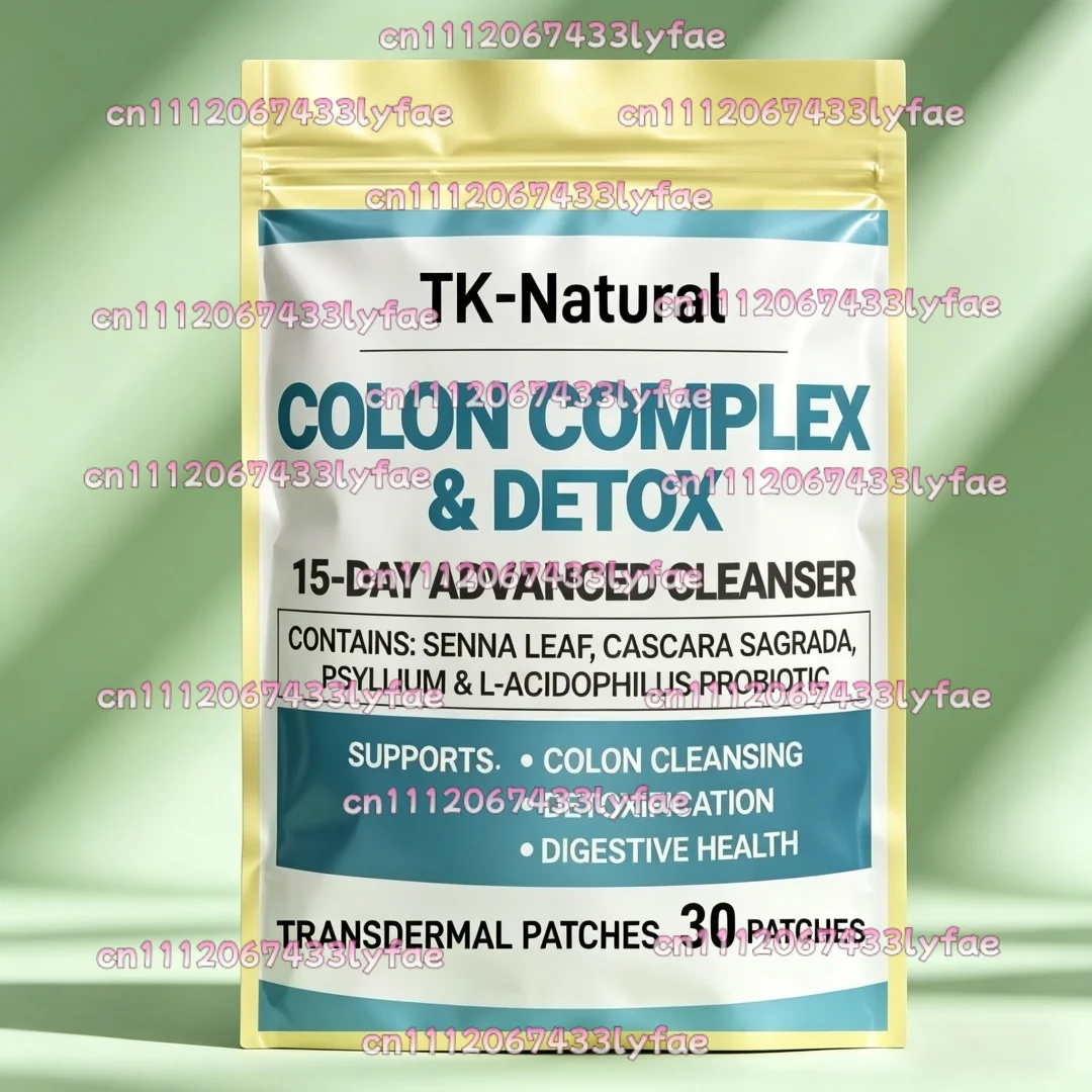 30 Patches Colon Cleanse & Natural Detox Transdermal Patches for Constipation Relief & Digestion Supports Weight Loss