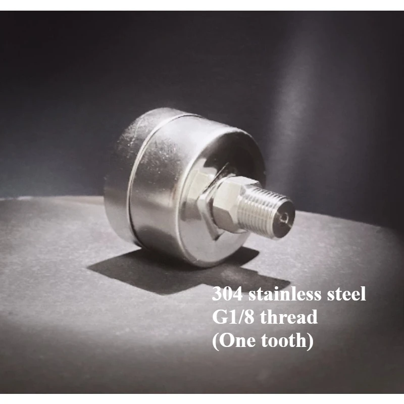 16 Bar Pneumatic Coffee Machine Extraction Steam Waterproof Mist Hollow Pressure Gauge 304 Stainless Steel G1/8 Screw 1 Thread