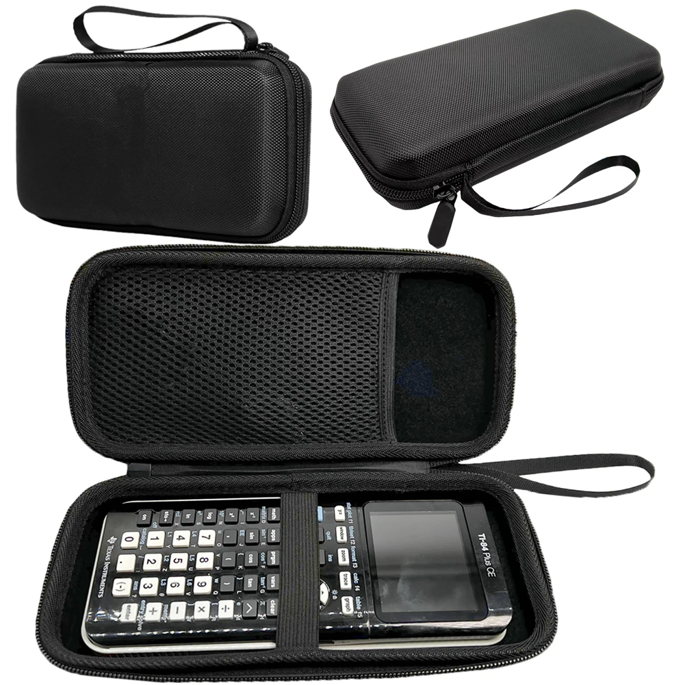 EVA เคสเครื่องคิดเลขแบบแข็งสำหรับเท็กซัสอุปกรณ์ TI-84บวก CE/TI-84บวกกระเป๋าเก็บของแบบพกพากันรอยขีดข่วน
