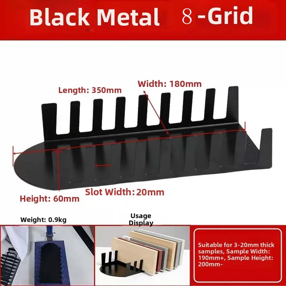 Adjustable Slot Metal Display Stand 8 or 12 Slots for For tile Marble Quartz Stone Door Panel Samples 3 to 20mm Thick