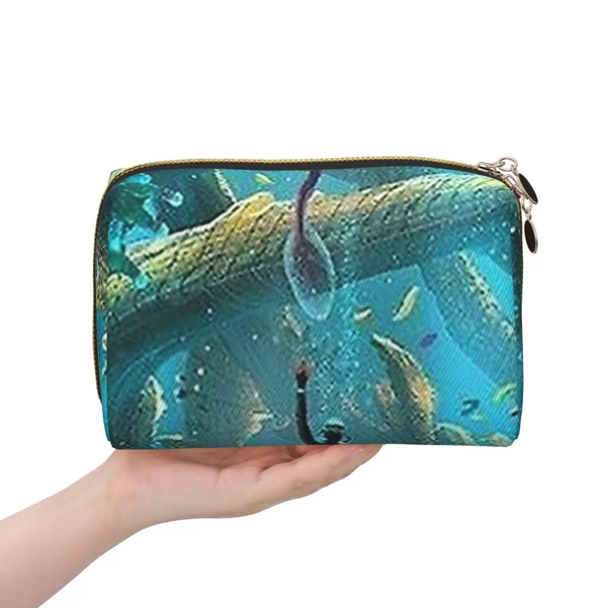 Game Subnautica Below Zero Women Cosmetic Bags Travel Makeup Organizer Pouch Toiletry Storage Dopp Kit Box