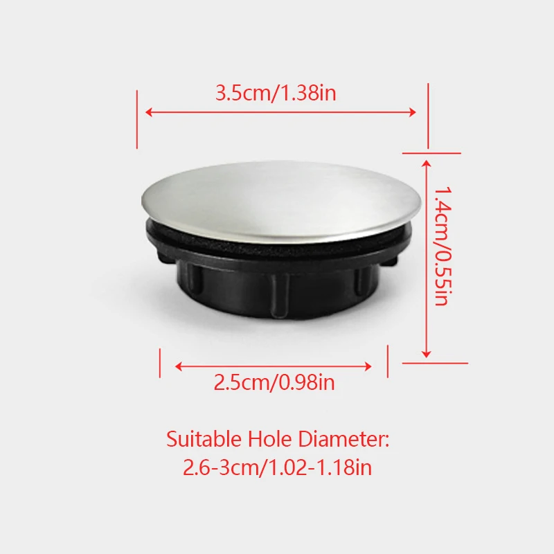 1PC Blanking Plug Faucet Hole Cover Plate Stopper Cover Stainless Sink Hole Cover Sink Tap Hole Kitchen Kitchen Gadge