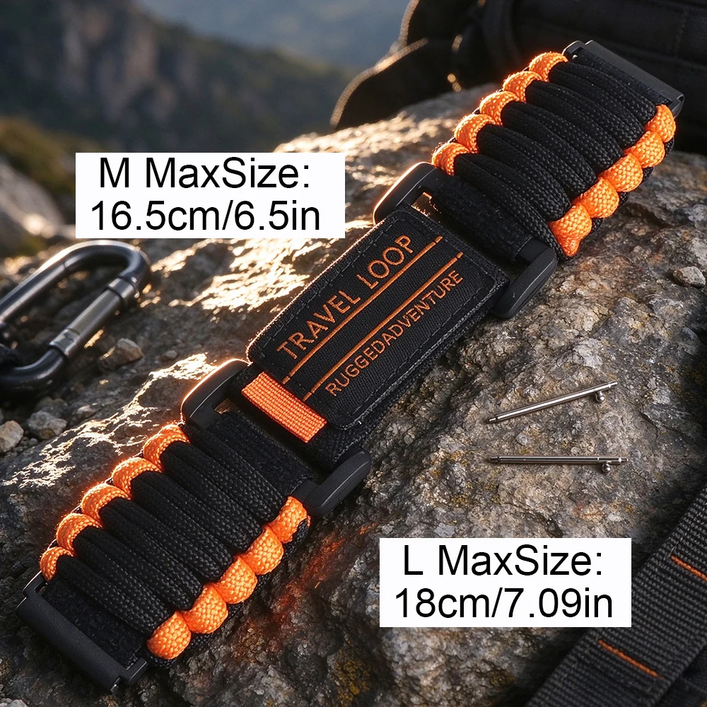 20/22mm Hand Woven Two-Color Nylon Strap For Huawei Watch GT 2e 3 4 5 6 7 Pro Xiaomi Watch Band S Color Samsung Galaxy Wristband