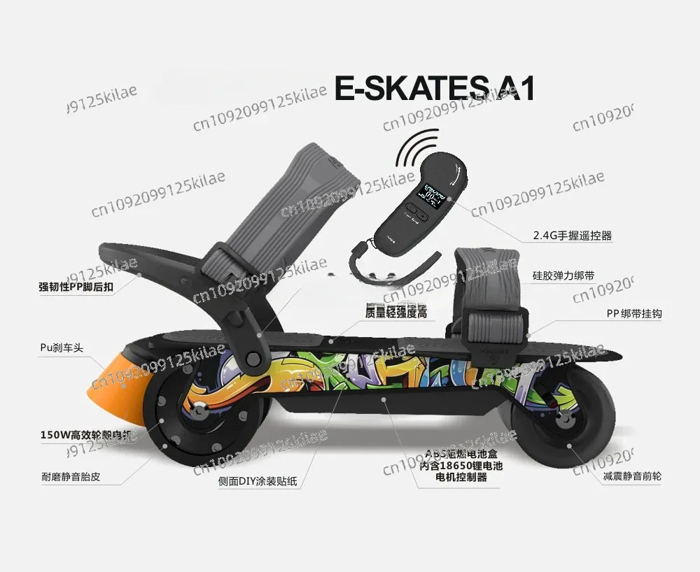 Slow jogging, dog walking, street brushing, folding, portable electric skateboard and ice skates (high-end)