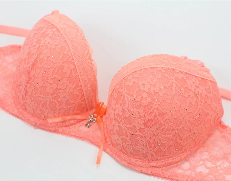 Conjunto de sujetadores de encaje con diamantes de imitación para mujer, lencería Sexy de talla grande 34/75 36/80 38/85 40/90 42/95 BCDE Cup, novedad de 2024
