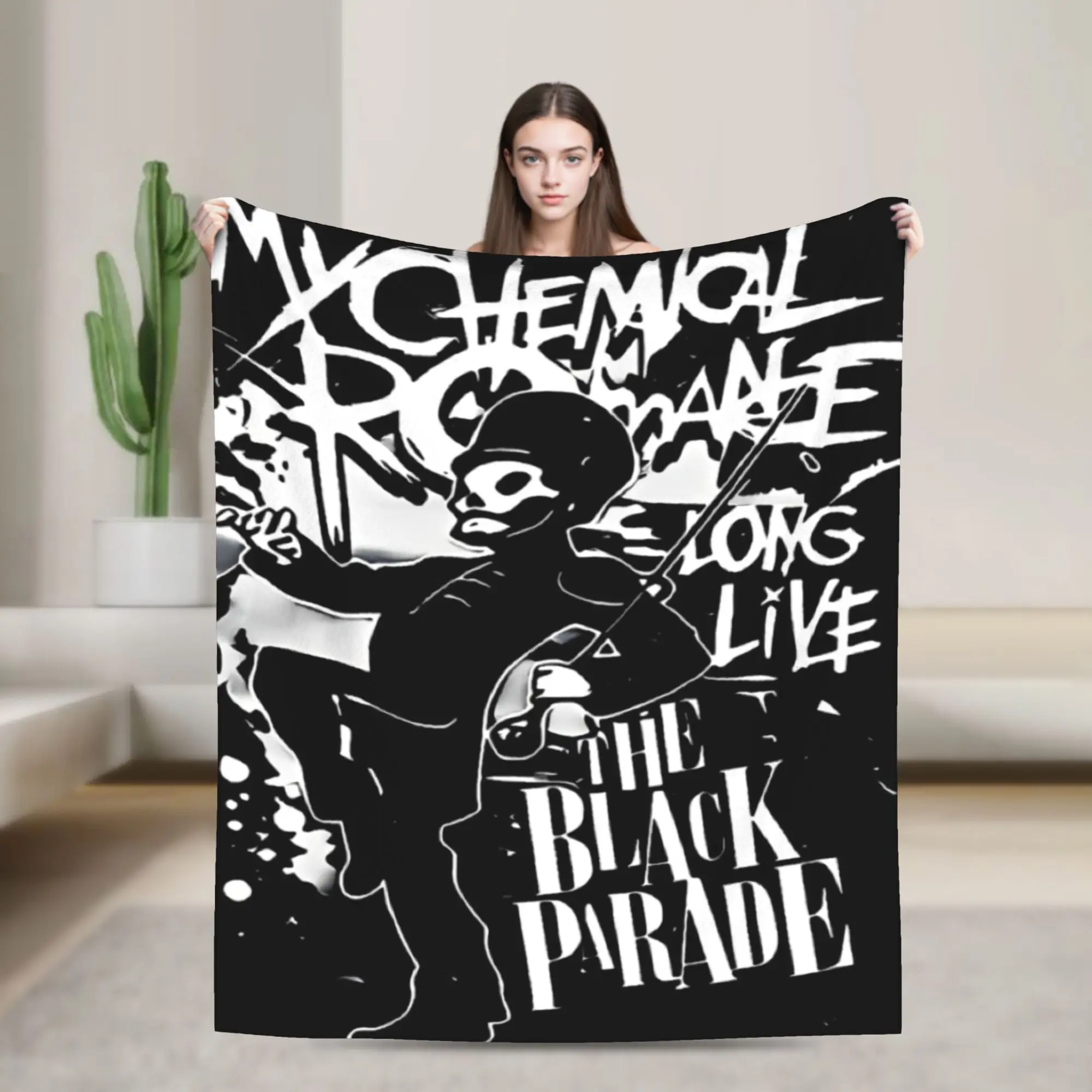 The Black Parade Blankets Tour My Chemical Romance Flannel Awesome Warm Throw Blanket for Bedspread  Winter