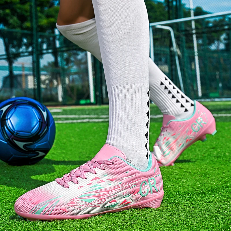 

New Fashion Society Soccer Cleats for Men Women Professional Football Sneakers Men Long Spikes Fustal Training Shoes Men 2025
