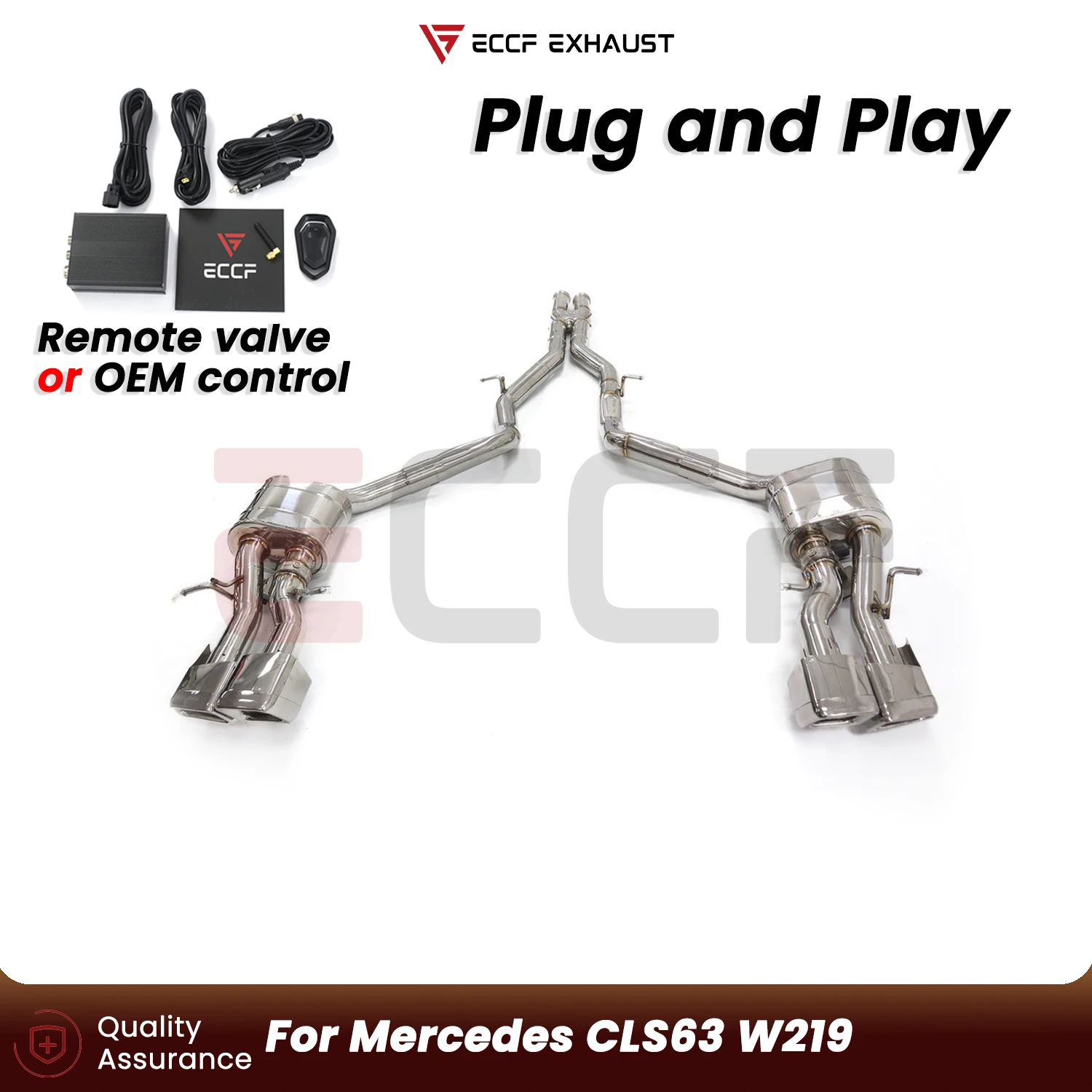 

Sporty Stainless steel Catback Exhaust FOR Mercedes CLS63 W219 T304 Aggressive Exhaust Sound Plug and Play Performance Upgrade