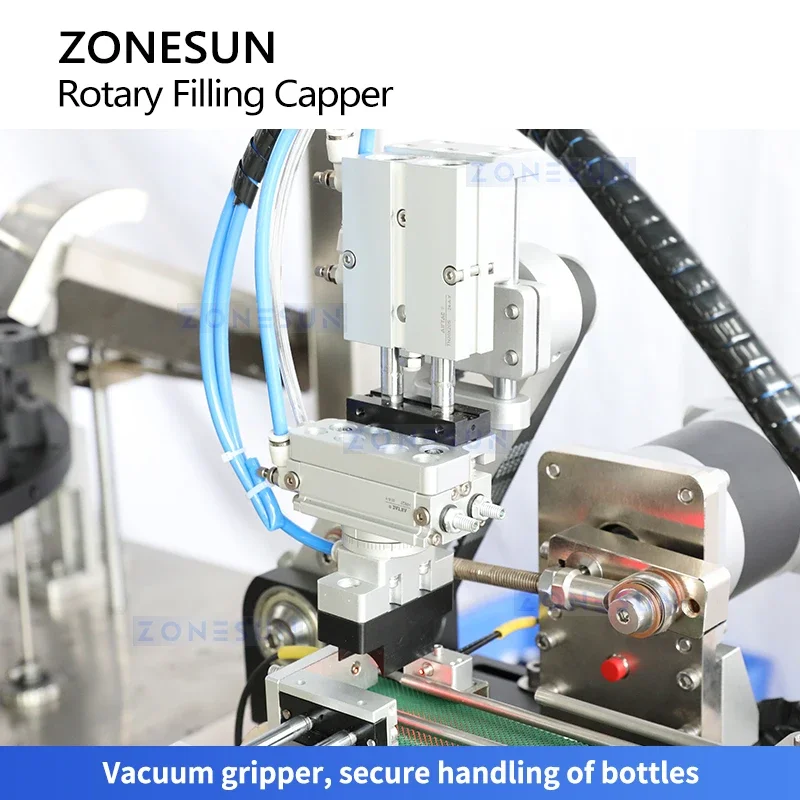 Моноблоковая машина для наполнения и укупорки Zonesun, роторная наполнитель и укупорочная машина, высокая скорость с устройством подачи бутылок ZS-FAL180F3