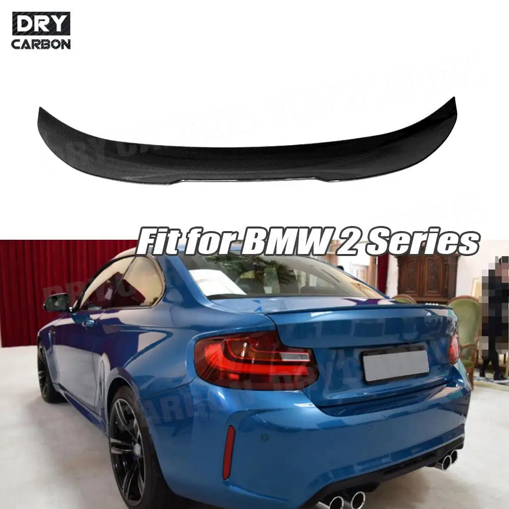 

for BMW 2 Series F22 F87 M2 Coupe 2014 2015 2016 2017 2018 2019 Car Duckbill Rear Wing Spoiler ABS Carbon Look Trunk Spoiler