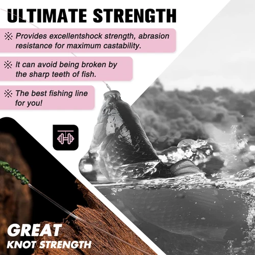 Imagen 2 del producto ZUKIBO 100% Japón línea de pesca con revestimiento de fluorocarbono líder de fluorocarbono línea de pesca monofilamento de nailon alta resistencia a la abrasión