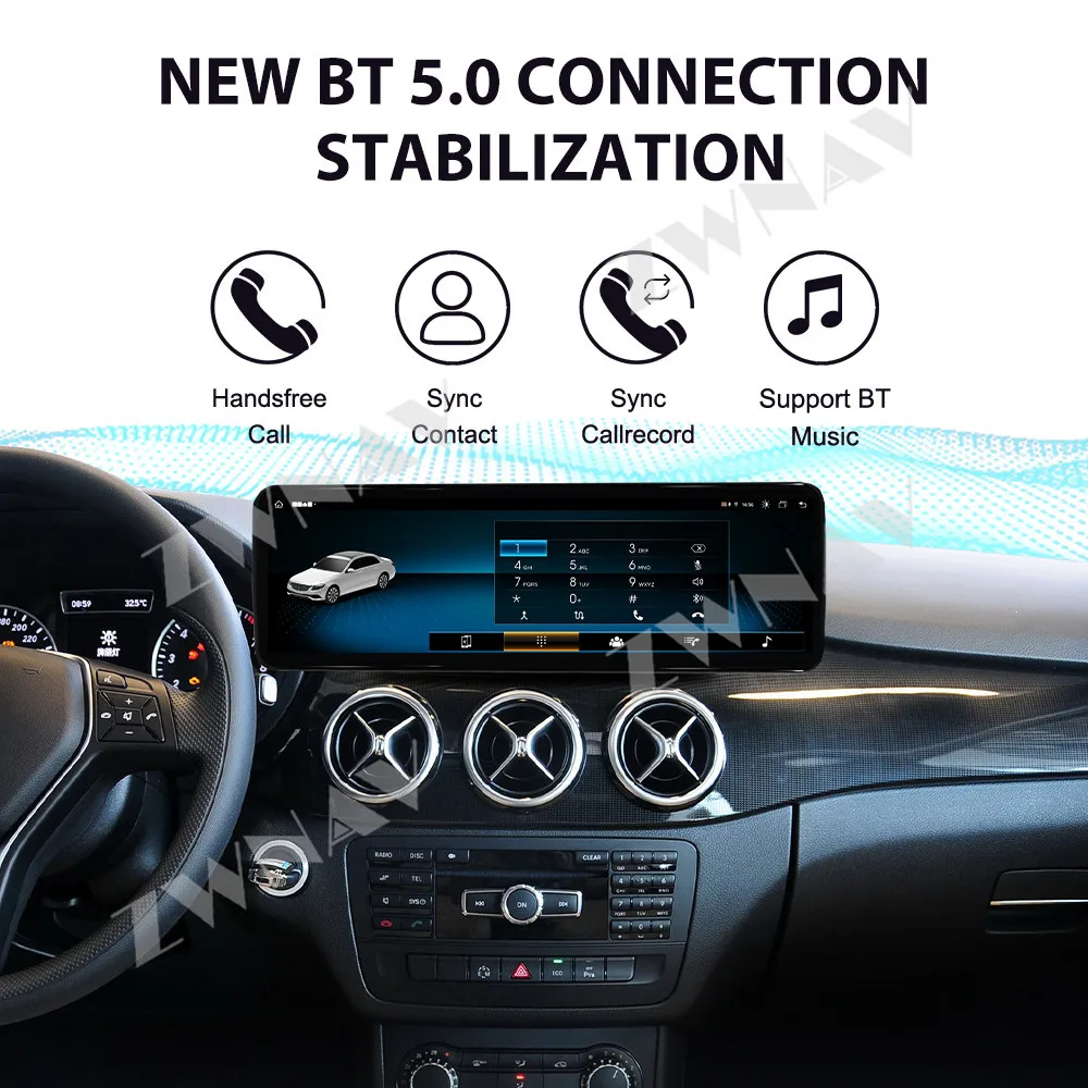 

14,9-дюймовый мультимедийный экран для Mercedes-Benz B-Class 2012-2015, Android 14, GPS-навигация, CarPlayer, автомобильный мультимедийный плеер